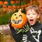 32 PCS Halloween Pumpkin Teeth, Spooky Pumpkin Fangs, Jack O Lantern Teeth for Halloween Home Party Decoration School Handicraft Activities